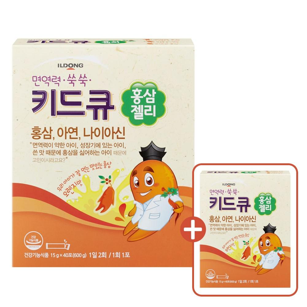 Ildong Pharmaceutical KidQ Red Ginseng Jelly 40-Pack Set, 600g, 2 pcs