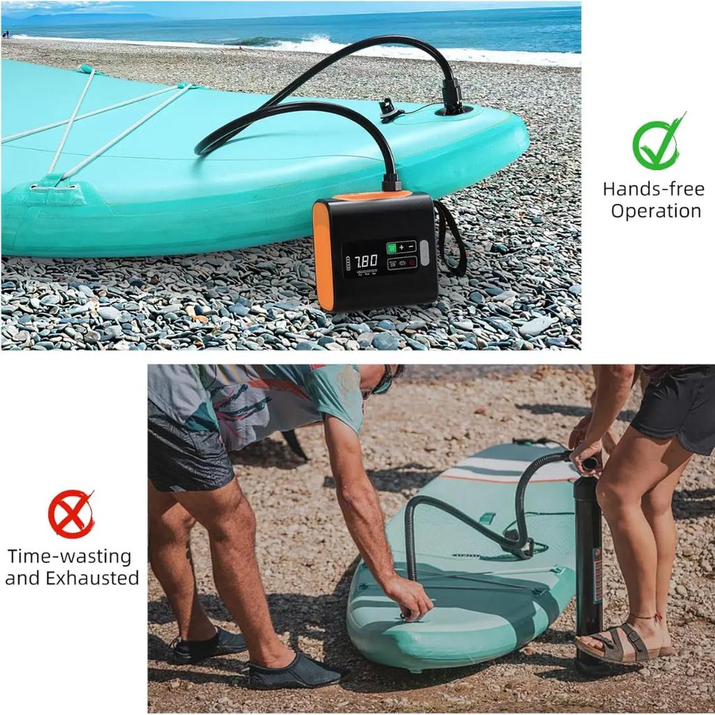 Outdoor Wireless Air Pump Travel Vacuum Pump with Inflatable Deflate Portable Electric MINI Inflatable Pumps for Mats