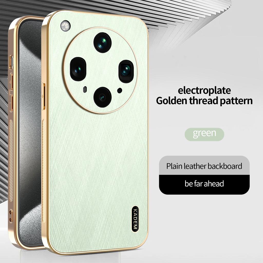 For Oppo Find X8 Ultra Pro X8s X8s+ Phone Case Luxury Brushed Leather Electroplated Bumper Soft TPU Cover