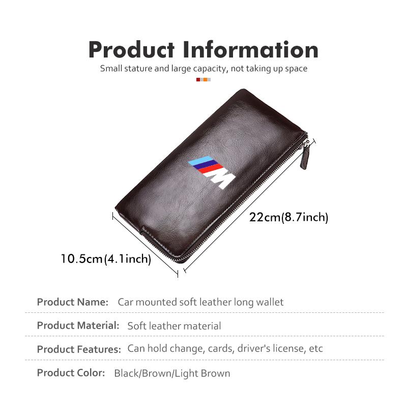 MWPF4 For BMW Leather Car Driving License Cover Storage Bag Credit Card Holder E93 F10 F20 F30 F40 F15 F25 F26 F31 F49 F86 M3 M5 X3