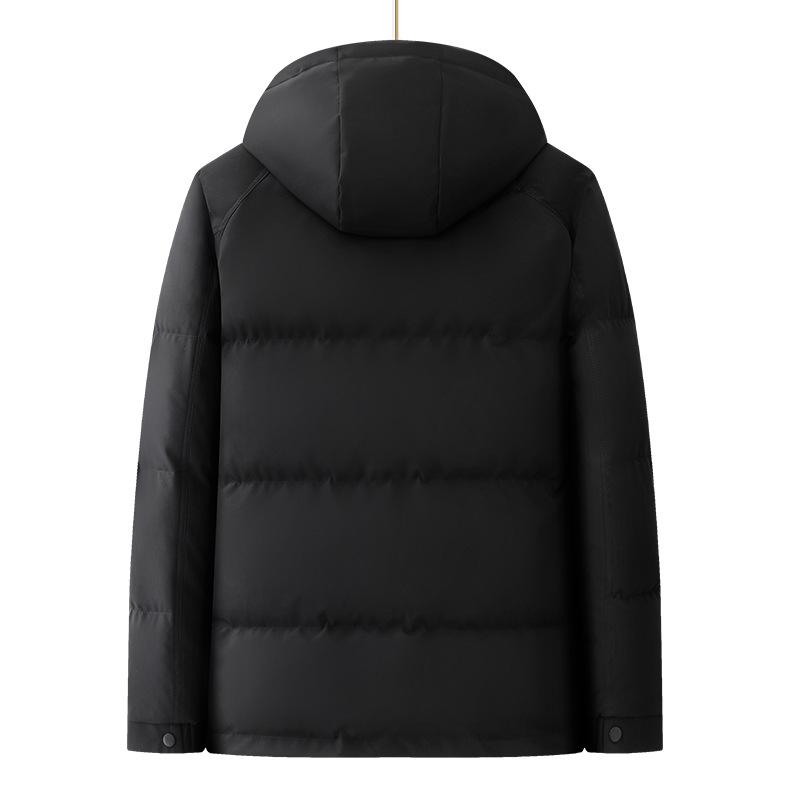 Men's Plus Size Winter Cotton Jacket 2025 - Oversized, Fat-Friendly, Warm, with Detachable Hood.