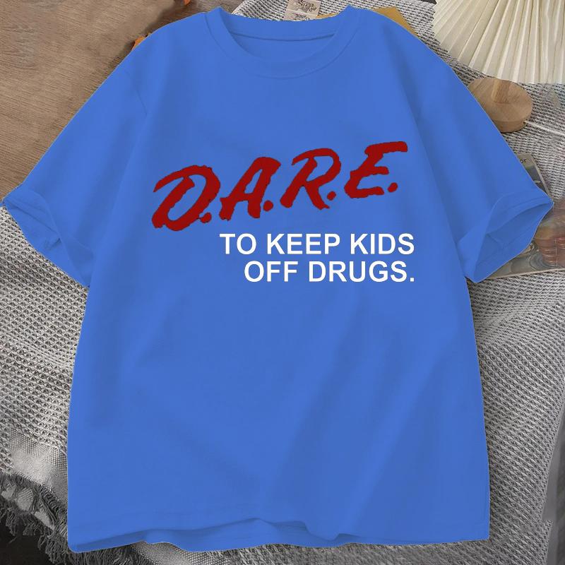 Dare Shirt Retro Dare Shirt 90s Vintage Style Dare T Shirt Crew Neck Short Sleeve Tshirt Summer Unisexs Tshirt
