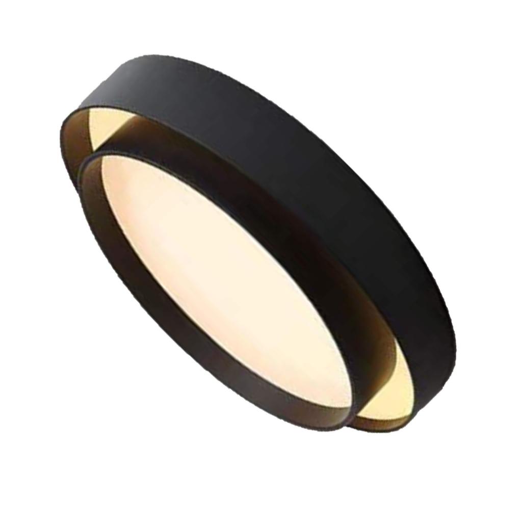 Runde Einbauleuchte Doppelring-Stil Warmes Licht Decke Flur Deckenleuchte Leuchte Auge