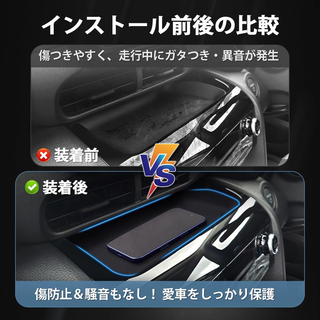 Auto Spec Console Tray Mat for Toyota Yaris Cross 15 Center Open Tray Mat with Silicone Rubber Protective Interior Parts and Accessories (10 Series,