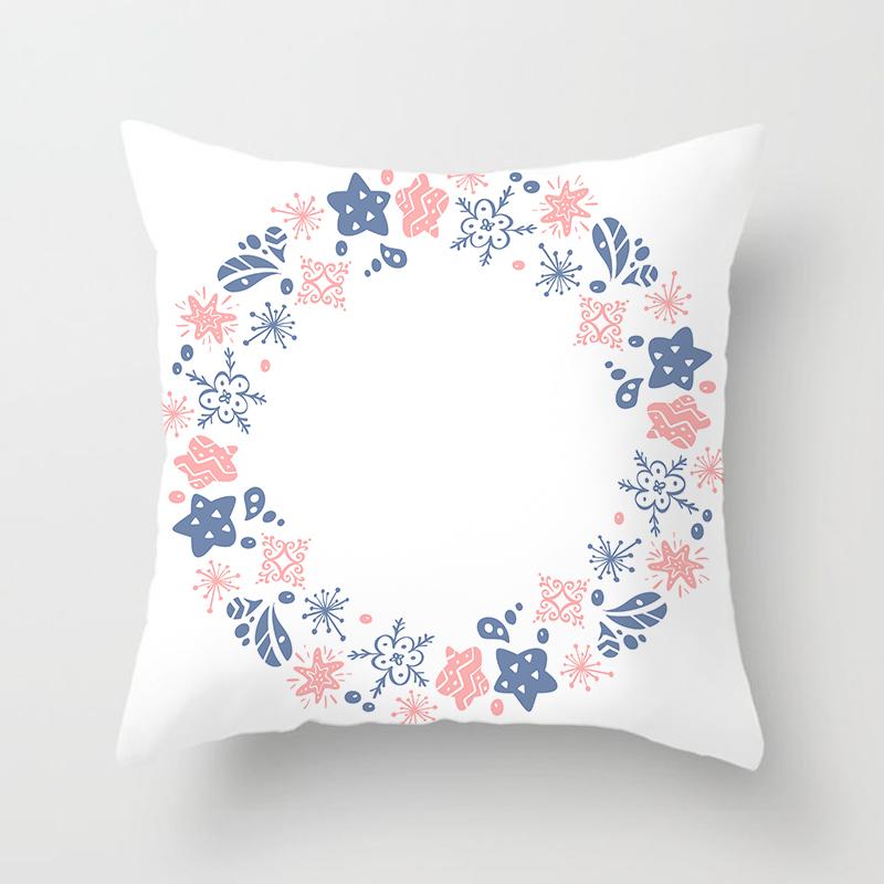 С Рождеством наволочка с принтом в рождественском стиле, чехол для подушки, домашний декор для дивана, наволочка 40x40cm
