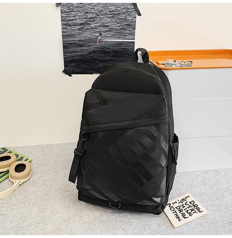 School bag high value letter backpack couple casual simple light commute fashion versatile large capacity