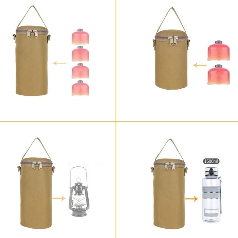 Outdoor Camping Picnic Gas for Tank Storage Bag Protective for Case Portable Water Bottle Protector Lantern Storage Pouc