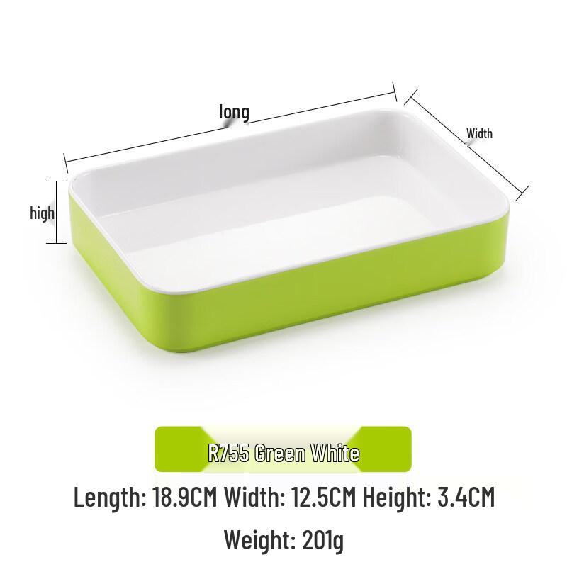 Melamine Rectangular Hot Pot Side Plates (10-Pack)