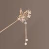 Vintage Chinese Style Hair Stick Tassels Pearls Hairpins Elegant Butterfly Flower Hair Pins Clip Summer Accessories Gifts