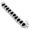Schwarzes Spinell Armband Schwarzer Spinell Edelstein Handarbeit 925 Sterling Silber Armband Schwarzes Spinell Armband als Geschenk Schwarzes Armband für Sie