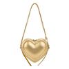 3D Heart Shaped Crossbody Bag, Chic Sweet and Cool Single Shoulder Purse, Trendy Geometric Ladies Handbag