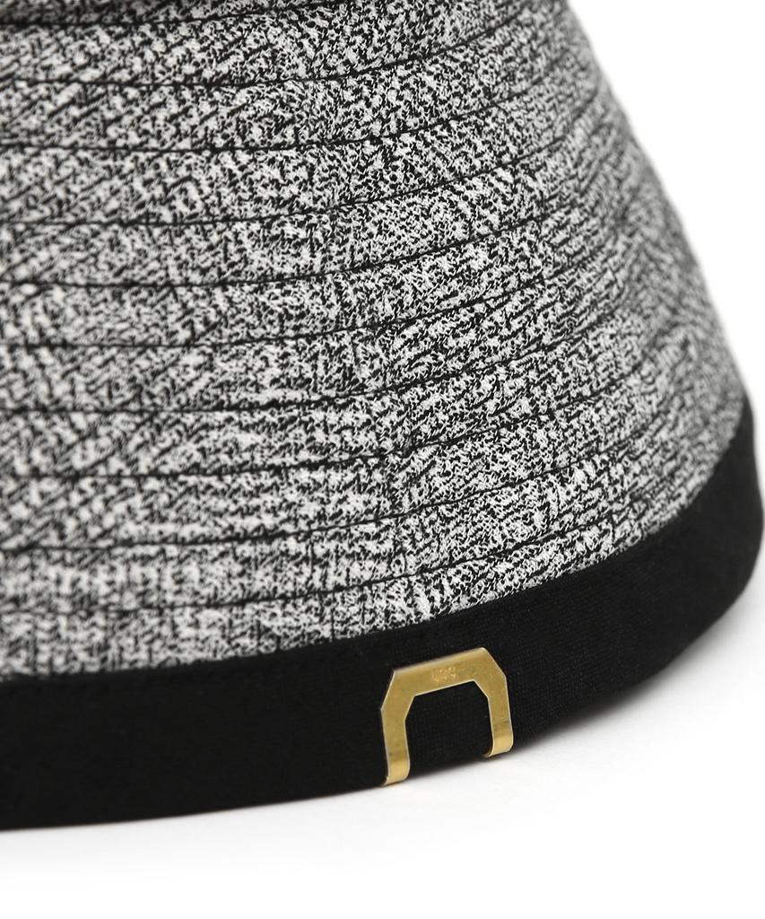 Eondeokeonteulolseutyudio Cotton Bucket Hat Drop Bucket / Cotton Hb / Line Black