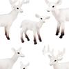 6 Pieces Lifelike Forest Animal Deer Figures Fairy Garden Miniature for Cake Toppers