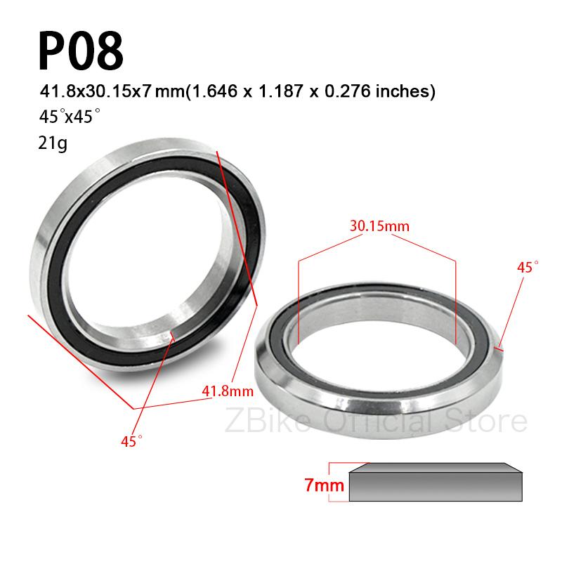 Bike Bearings For Headset 41/41.8/46.9/47/49/52mm MTB Road Bicycle Headset Bearing Repair Steel Cycling Part Bike Accessories