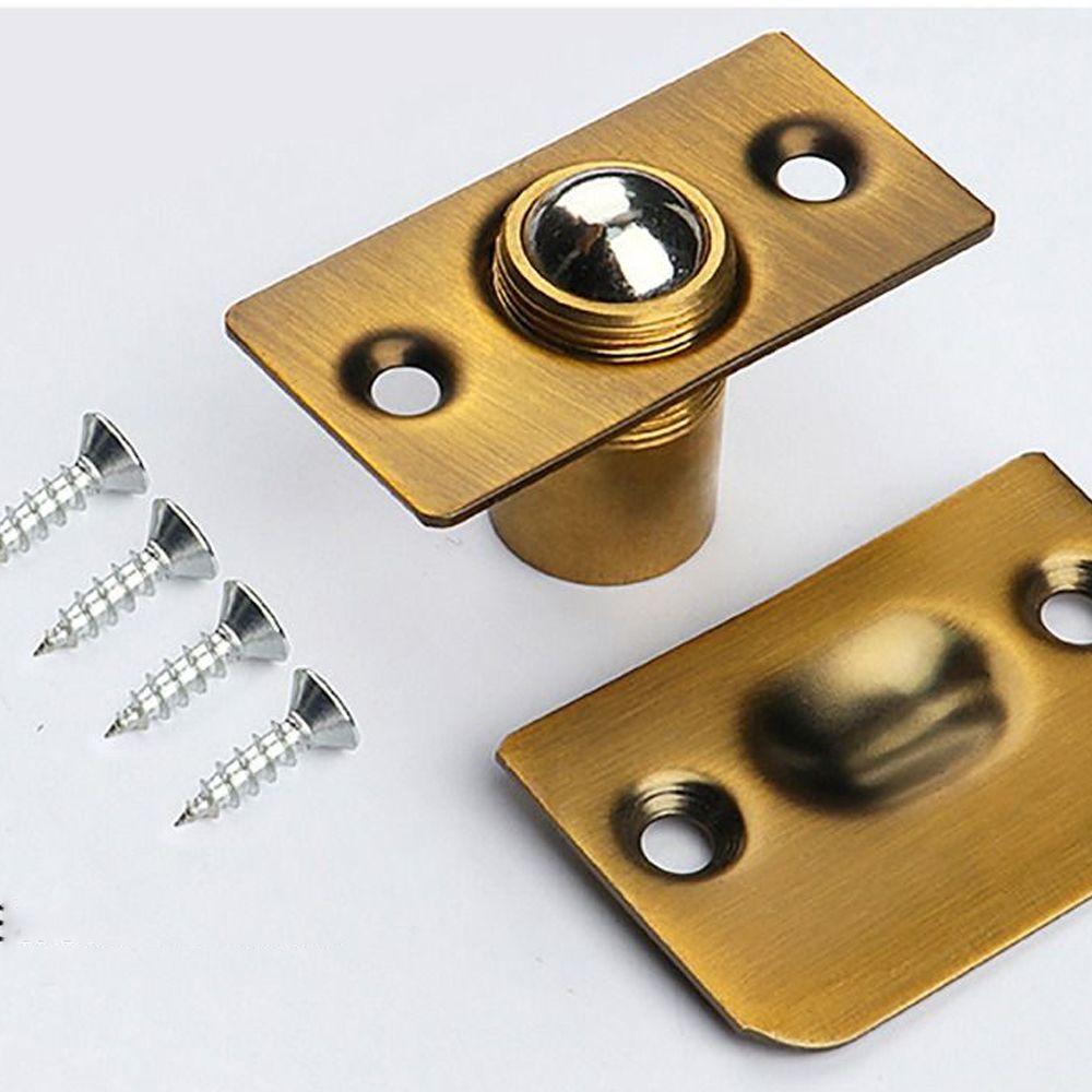 1Set Closet Door Ball Catch with Screw Cabinet Gate Spring Roller Ball Door Latch Set Adjustable Door Stopper Furniture Hardware