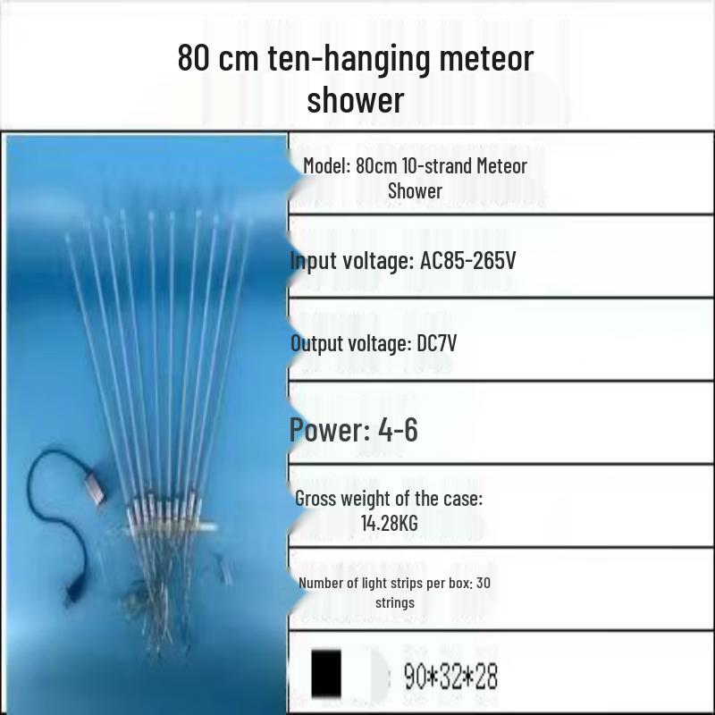 UOSU Meteor Shower LED String Lights