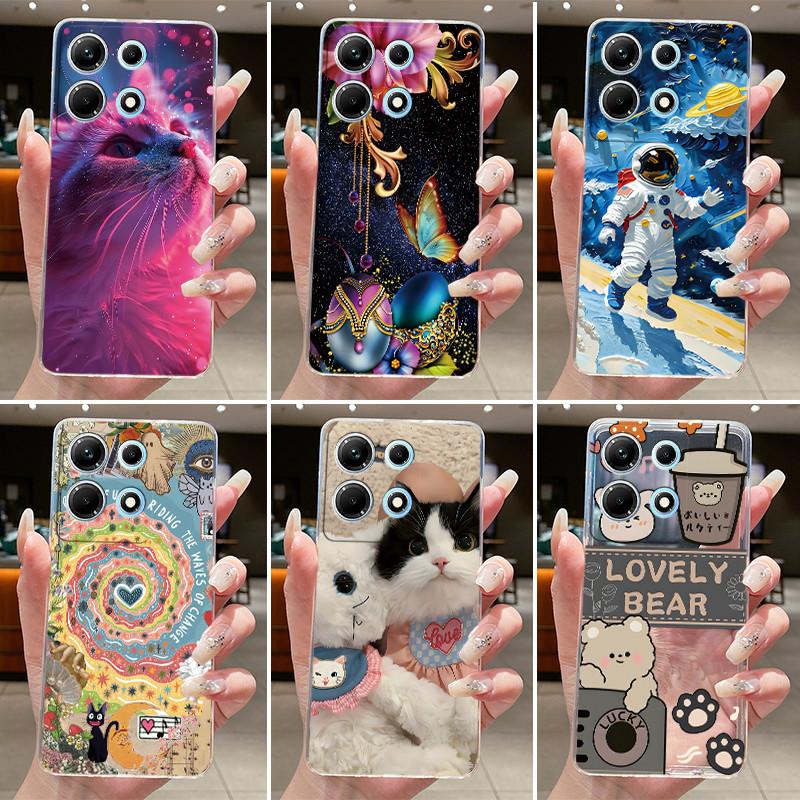 For Infinix Note 30 Case X6833B X6716B X6711 Note30 5G Lovely Cartoon Transparent Soft TPU Phone Case For Infinix Note 30 Cover