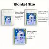 Cute rabbit 2D Flat Pattern Flannel Blanket High quality All Seasons Warmth and Comfort Perfect for Christmas Gifts.PMT0914404