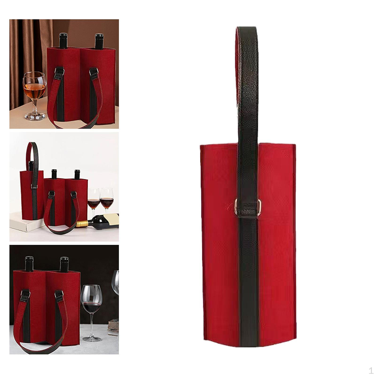 

Войлочная сумка для вина, переноска для бутылок, портативная сумка, ручная работа