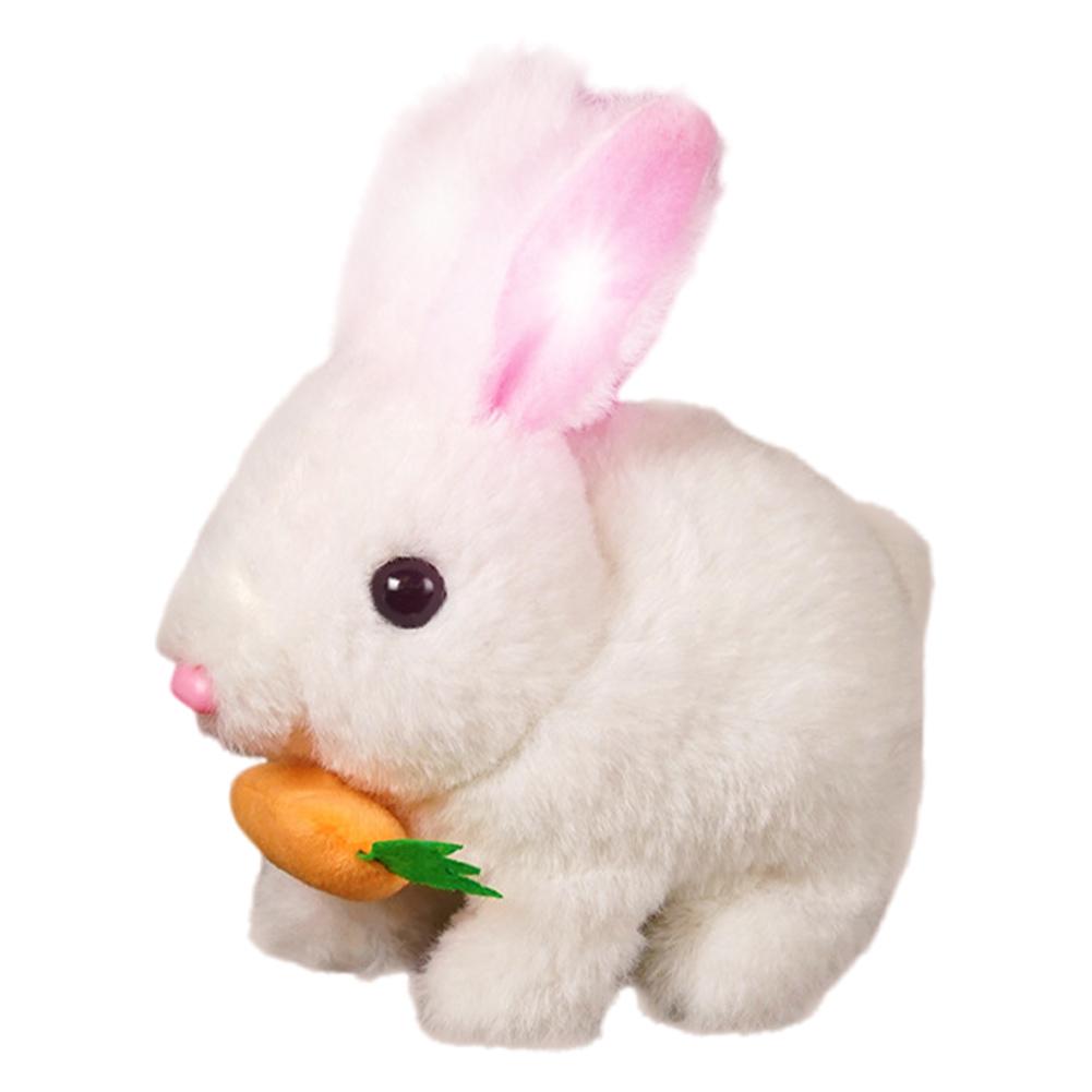 Cartoon Fluffy Rabbit Plush Toy Cute Soft Stuffed Bunny Doll Pendant Plush Rabbit Toy Interactive Bunny Toy Party Decor Supplies