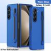 Slim Matte Case For Samsung Galaxy Z Fold 5 5G Case With Pen Slot Holder Hard Plastic Fold Shockproof Cover Skin Feel Protection Shell
