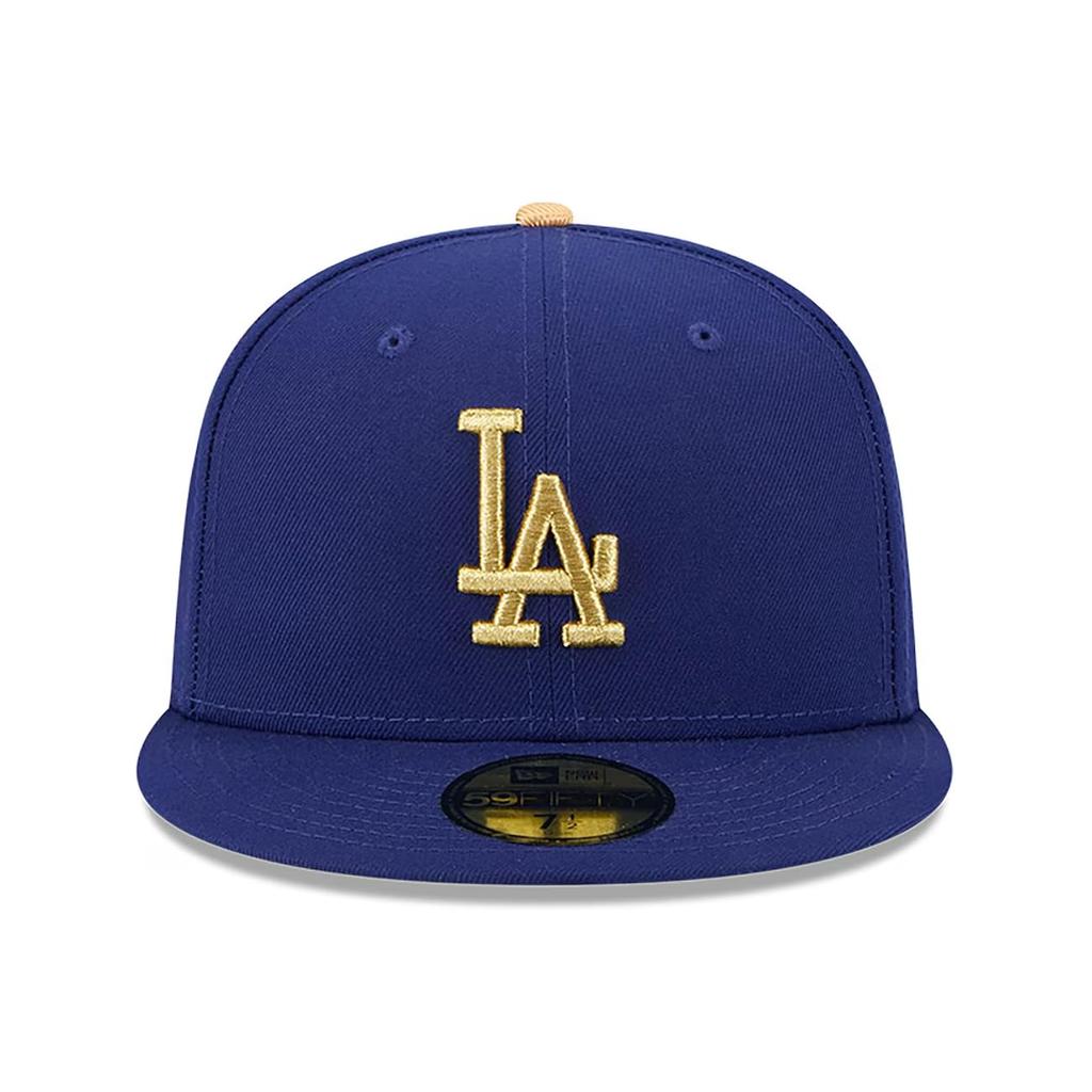 [New Era] 7 (approx. 55.8 cm) 2025 Gold Collection Overseas Import Cap 59FIFTY Los Angeles Dodgers MLB 2025 GOLD COLLECTION FITTED CAP ROYAL BLUE LOS