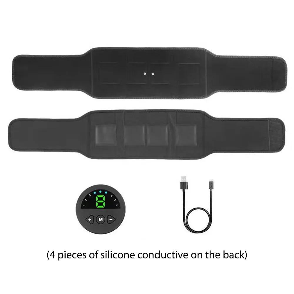 Muscle Massager EMS Abdominal Belt Electric Muscle Stimulation Portable Fitness Massager Waist Trainer Body Slimming Shaping