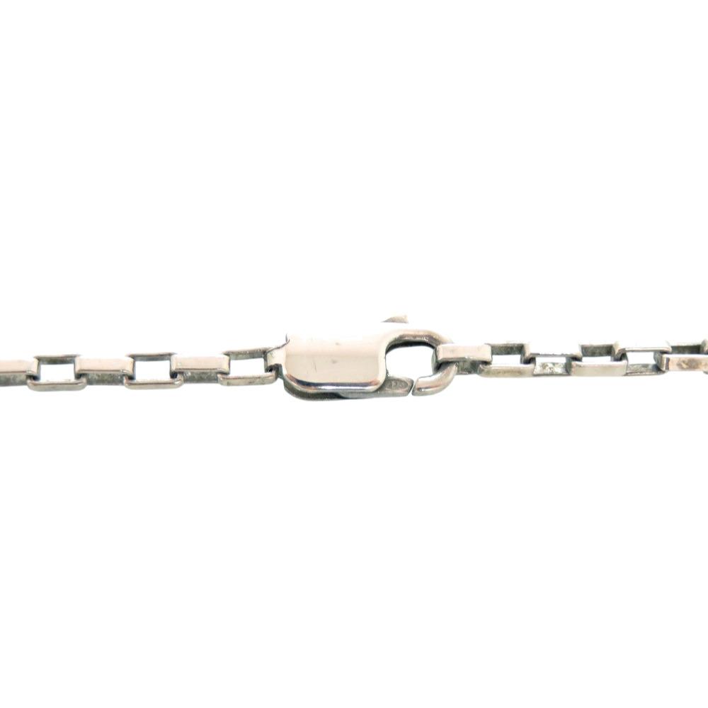 Used AUTHENTIC GUCCI Logo plateNecklace Silver Silver925
