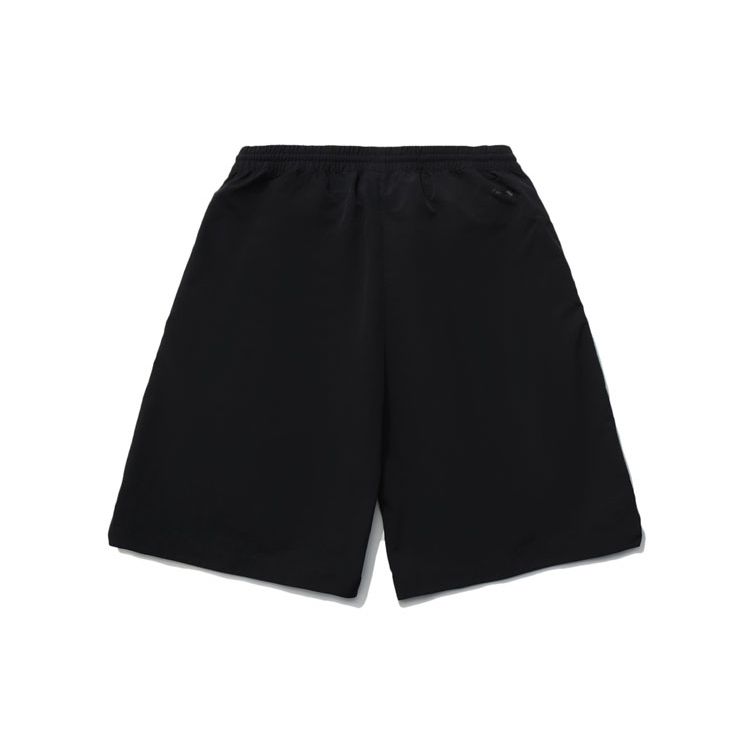 Li Ning Sportmode Serie CF Coole Letterprint Sportshorts Heren Shorts Zwart AKSR469-1