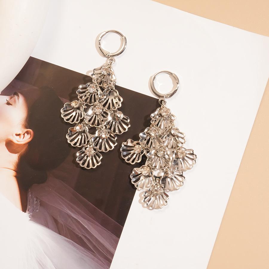 

Hollow Tassel Earrings, Exaggerated High-end Earrings, Temperament and Fashionable Earrings for Women срібний