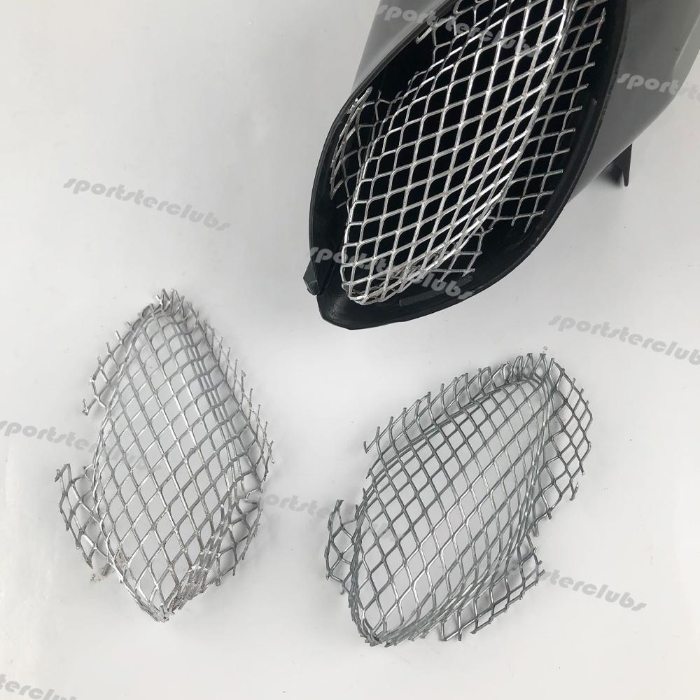

For Suzuki K4 GSX-R600 GSX-R750 2004-2005 GSXR600 GSXR750 GSX-R 600/750 Motorcycle Air Intake Tube Duct Grilles Metal Vent Mesh A Pair