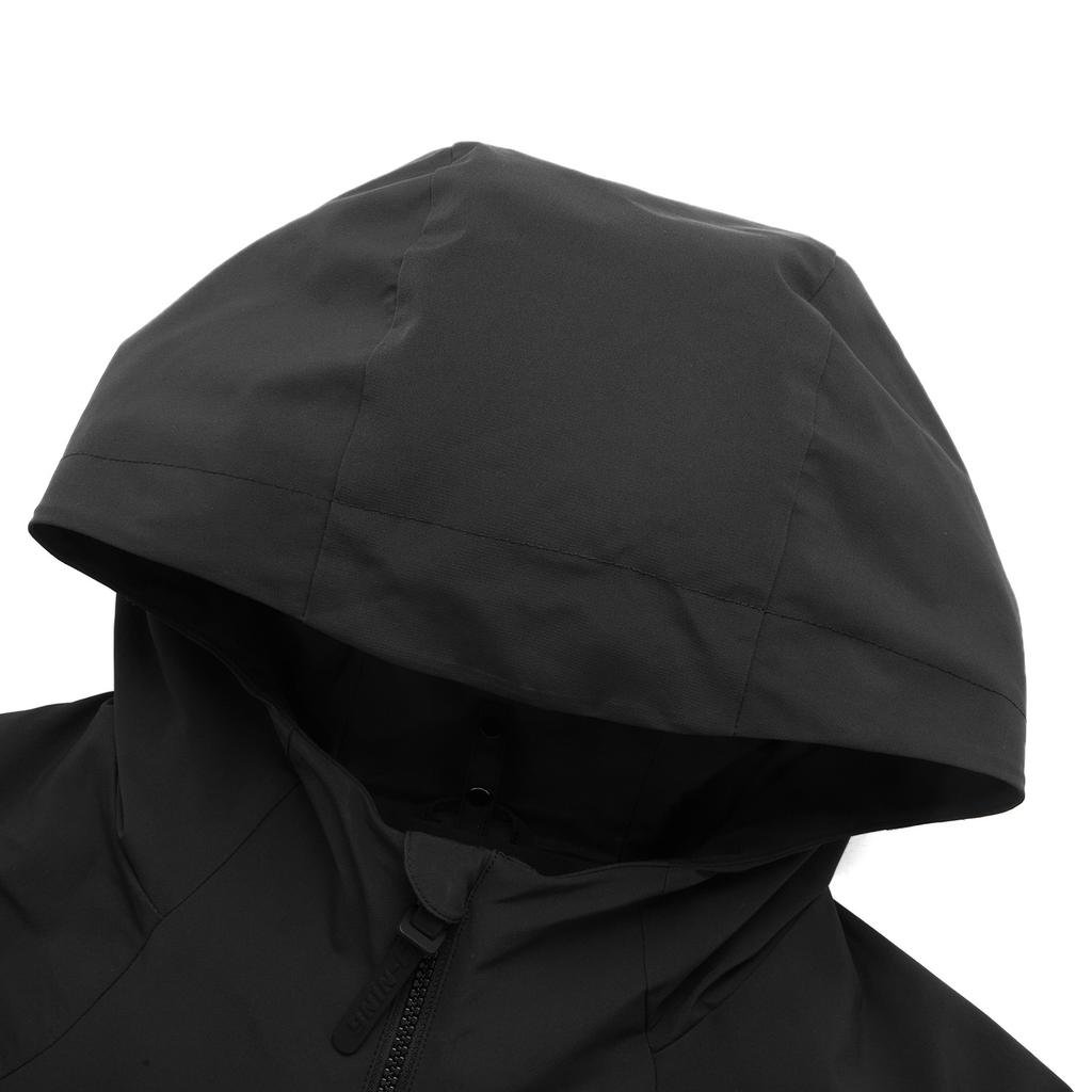 Li-Ning Fitness Series Solid Color Zipper Hooded Comfortable Breathable Fleece Three-In-One Warm Water-Resistant Jacket Men Jacket Black AWBU009-1