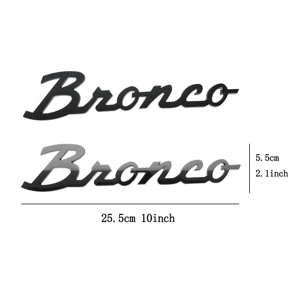 1pcs Car 3D Metal Emblem Badge Sticker Center Cover For Ford Bronco 2022 2023 Sport Logo Trunk Body Fender Styling Accessories