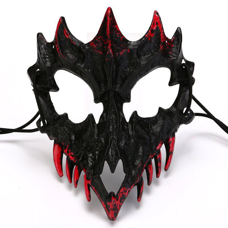 Halloween Fierce Tiger & Werewolf Half-Face Bleeding Mask