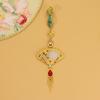 Original design antique cheongsam press placket pendant fan fringe pendant retro hanfu Chinese style high-end accessories women
