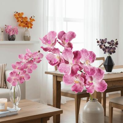 80 CM Artificial Vanda Orchid Plastic Large Flower Real Touch Orchids Floral Arrangements Realistic Phalaenopsis Branch