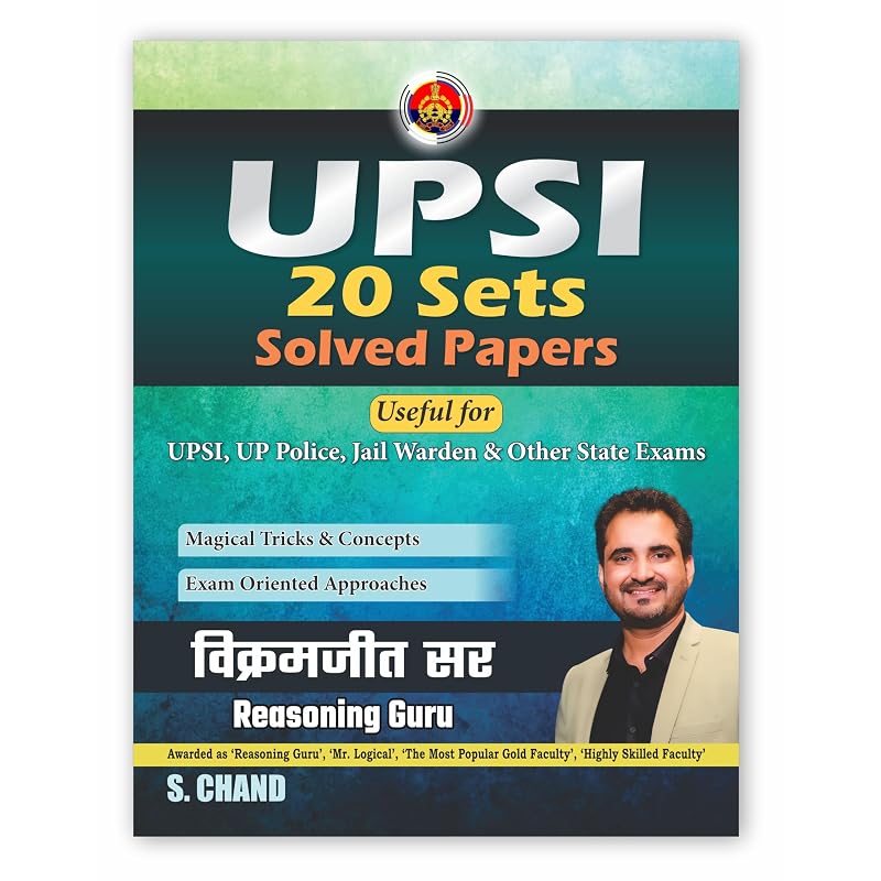 UPSI Sets Solved Papers Book 2025 2026 for UPSI Exam, UP Police Sub Inspector, Jail Warden & Uttar Pradesh State Exams Magical Tricks & Concept