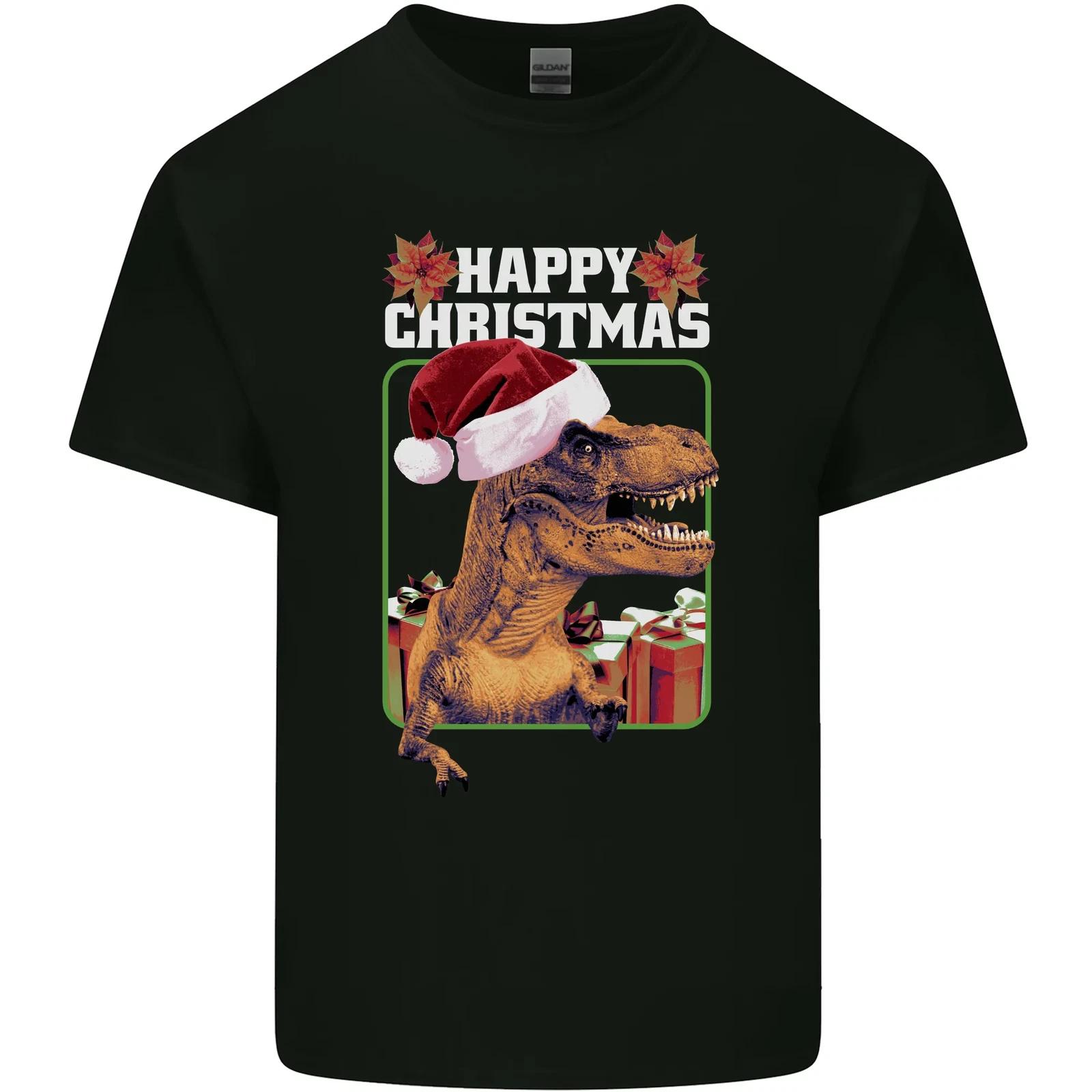 Christmas T-Rex Funny Dinosaur Kids T-Shirt Childrens 2XL