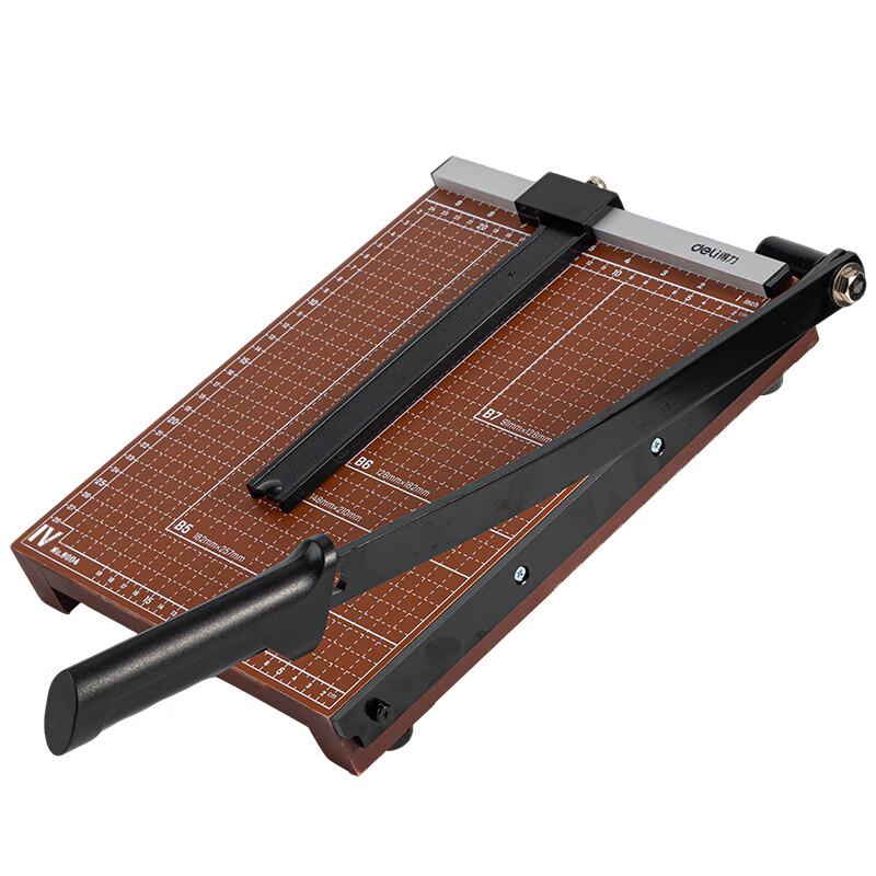 Deli A4 Wooden Paper Cutter CN plug (adapter included)