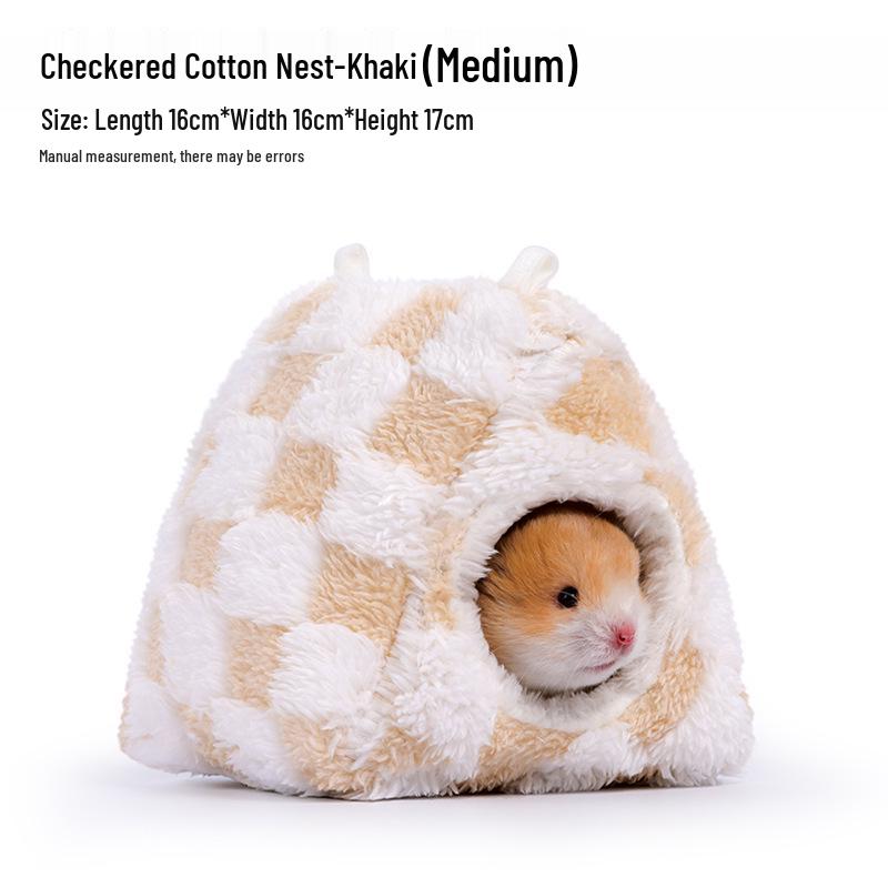 Winter Warm Cotton Nest for Small Pets: Hamsters, Chinchillas, Hedgehogs, Squirrels & Rabbits