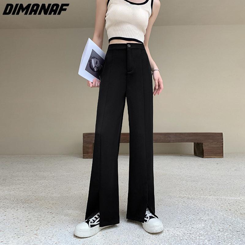 

DIMANAF 2023 Летние джинсы больших размеров Длинные брюки Женские эластичные свободные винтажные повседневные женские базовые брюки с высокой талией Брюки с широкими штанинами синие 4XL