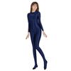 AMORESY Sexy Cosplay Super Costume Tight-Fitting Swimsuit, Full-Body Ultra-Glossy Tights, Leggings, Stockings, Elastic, Stretchy, Smooth, (Navy, M)