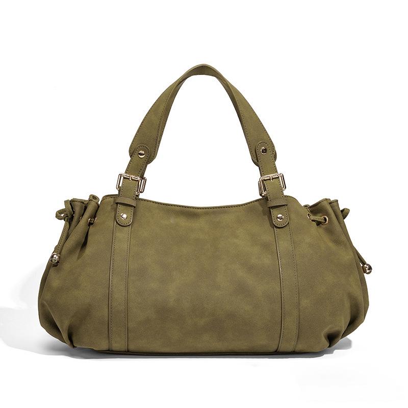 Sac Baguette Plissé Uni Rétro 2026 - Sac à Main Décontracté pour Femme à Épaule Unique Sous le Bras