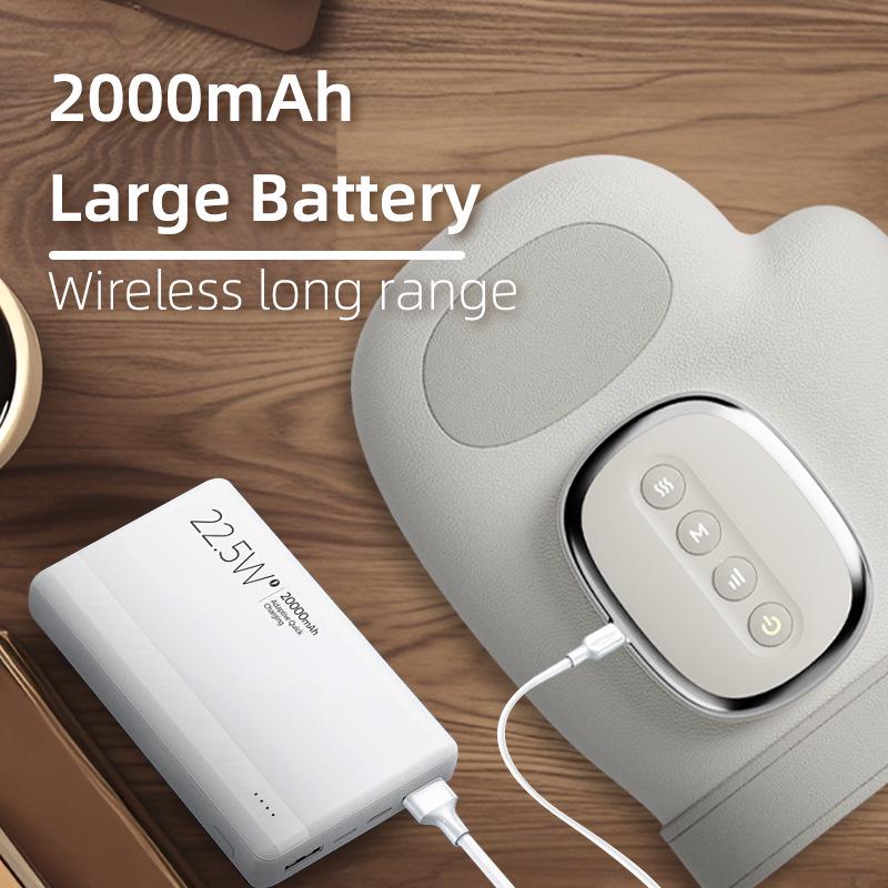 Electric Hand Massager with Air Pressure, Finger Kneading, Palm Meridian, and Acupoint Heating