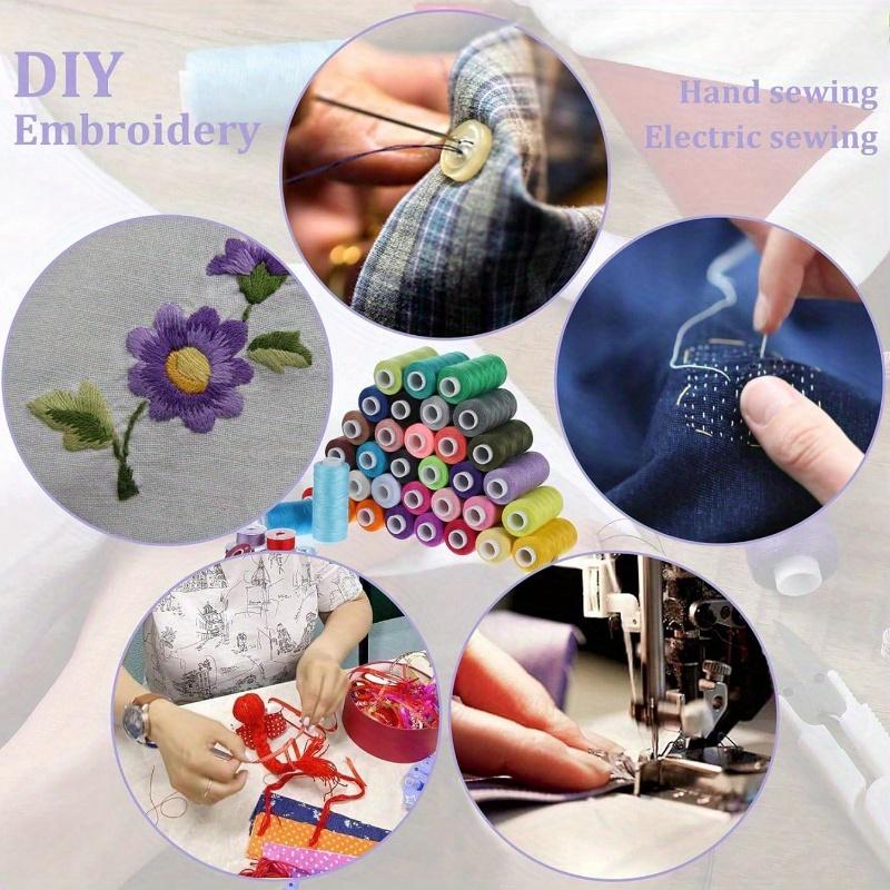 3000 Yards/Rolle Starkes Strapazierfähiges Nähgarn Professionelle Nähmaschinengarne Stickerei Heimnadelarbeitswerkzeuge