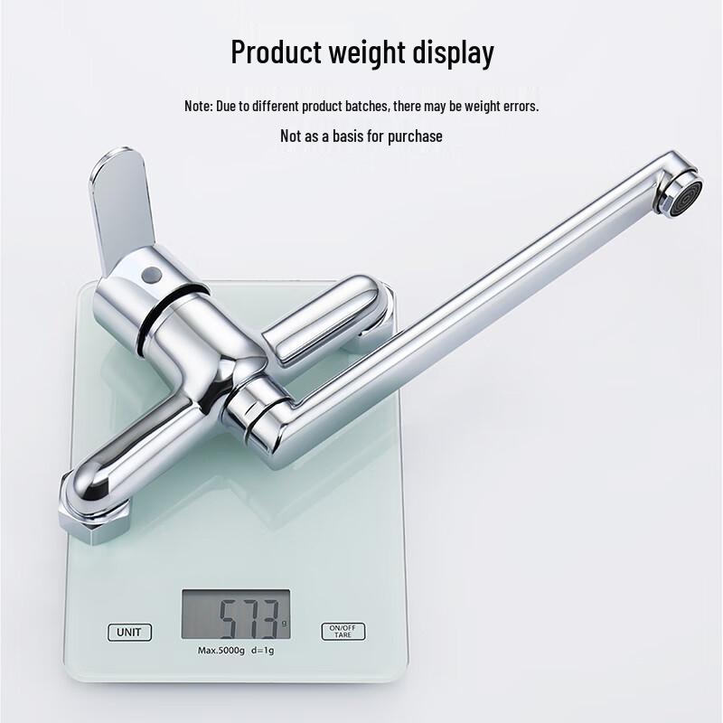 Larsd 180° Rotatable Wall-Mounted Kitchen Faucet