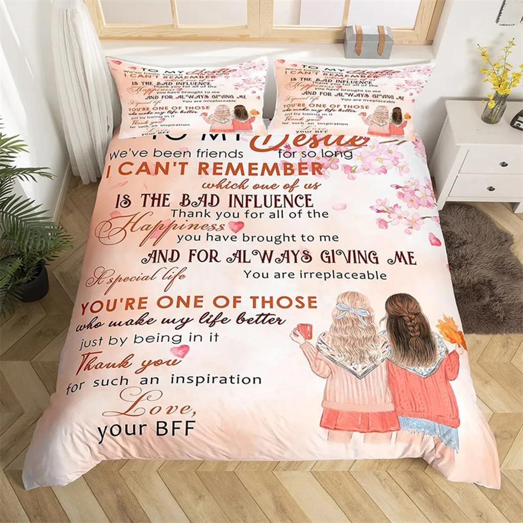 Kołdra z motywem afrykańskim dla dziewcząt, kwiatowa, z inspirującymi cytatami, pościel dla dzieci, nastolatków, dekoracja pokoju dziewczynki, uroczy prezent w stylu vintage dla dziewcząt