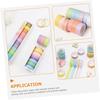 Colorful Washi Tape For Scrapbooking Gift Wrapping, For DIY Journaling And Creative Projects For Adults