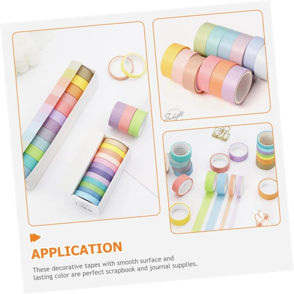 Colorful Washi Tape For Scrapbooking Gift Wrapping, For DIY Journaling And Creative Projects For Adults