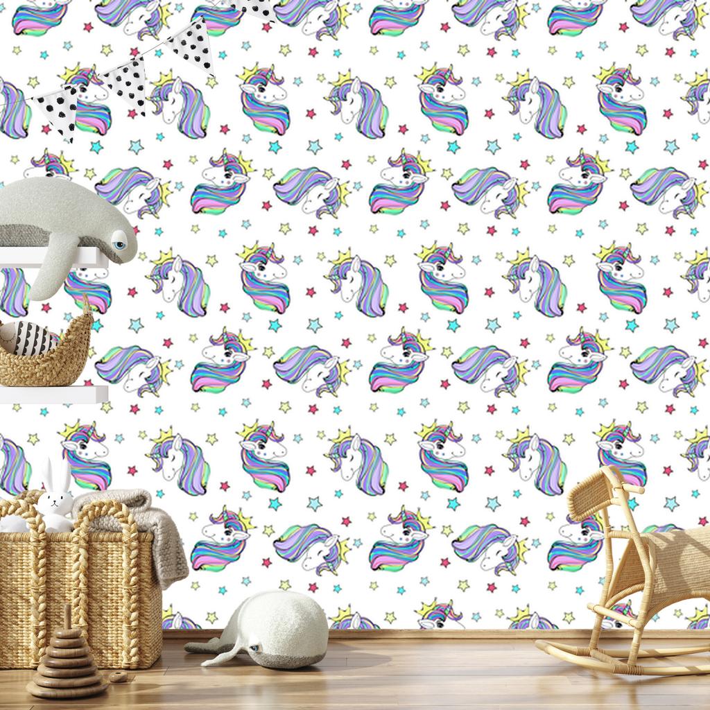 Beautiful Magical Unicorns Wallpaper for Living Room and Bedroom 50x1000